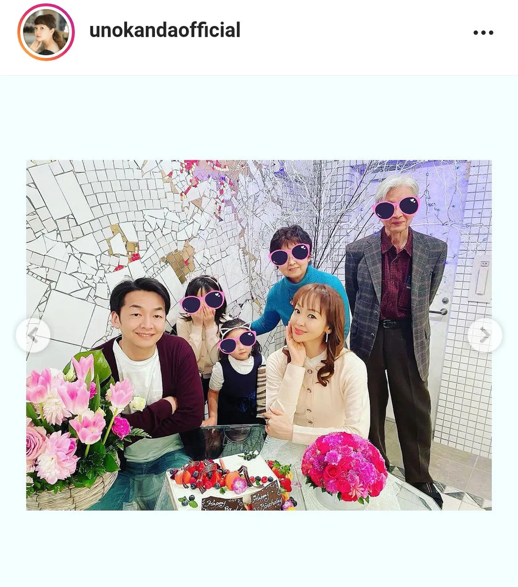 神田うのInstagram家族写真