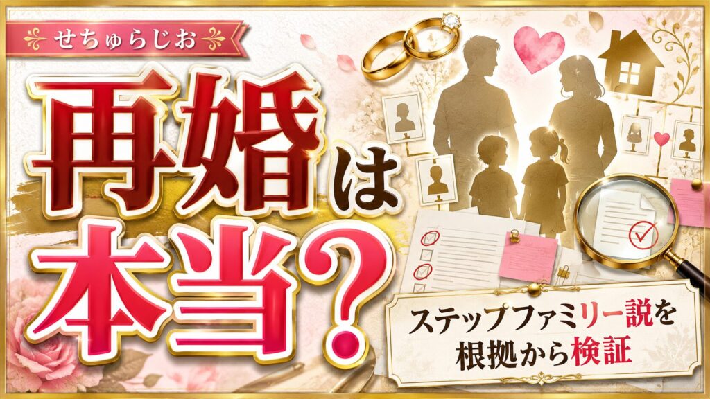 せちゅらじおの再婚は本当?ステップファミリー説を根拠から検証した結果