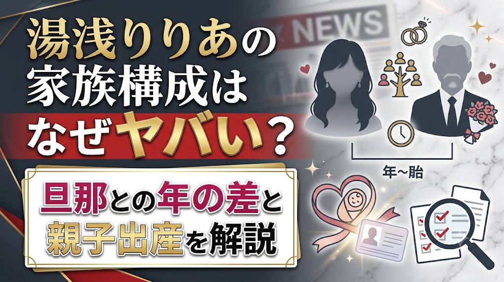 湯浅りりあの家族構成はなぜヤバいと言われる?旦那との年の差と親子出産を解説