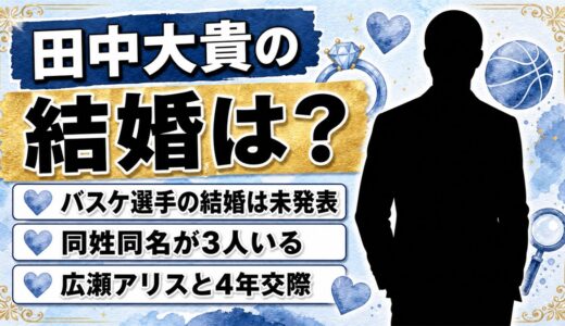 田中大貴（バスケ）の結婚は未発表！既婚と誤解される同姓同名3人