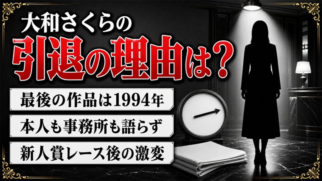 大和さくらの引退の理由は非公表!新人賞レース後に露出が減った経緯とは?
