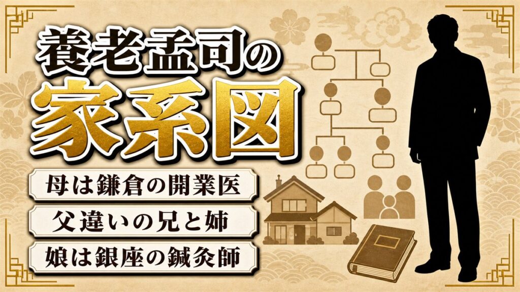 養老孟司の家系図は母・静江が中心！父違いの兄姉と鎌倉の大塚医院