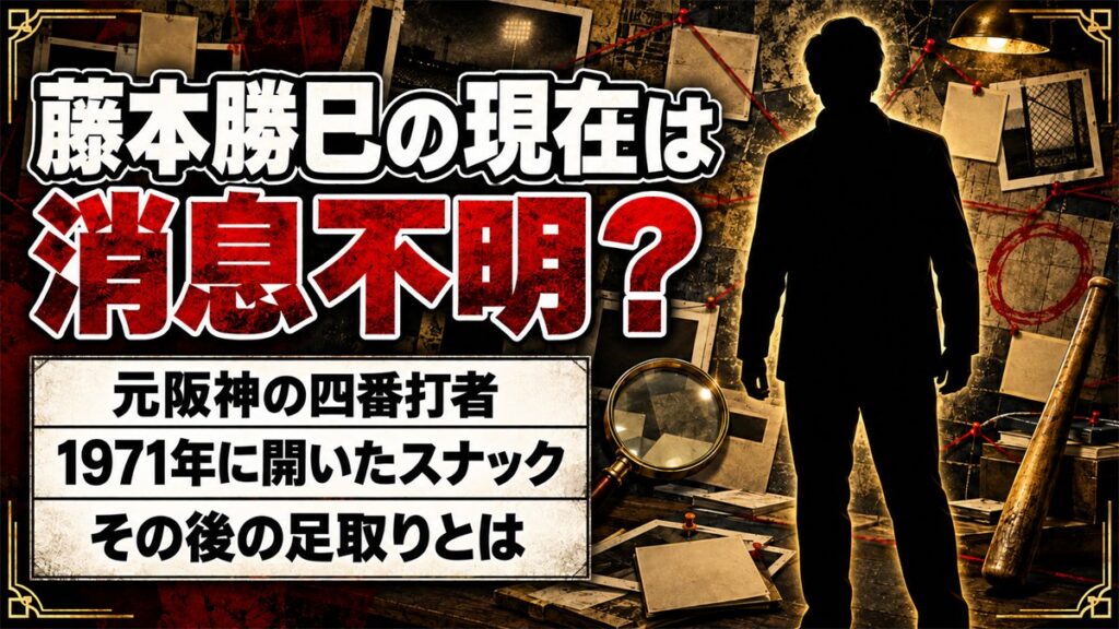 藤本勝巳の現在は消息不明!佳代子夫人と開いたスナック「ジャガー」のその後とは?