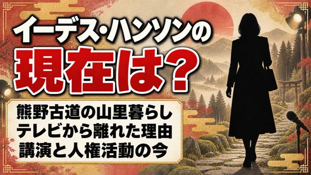 イーデス・ハンソンの現在は熊野古道の山里暮らし!テレビで見かけなくなった理由とは