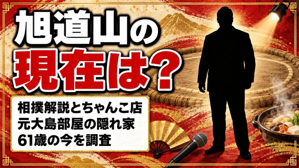 旭道山の現在はABEMA解説とちゃんこ店!元大島部屋の建物へ移った隠れ家とは