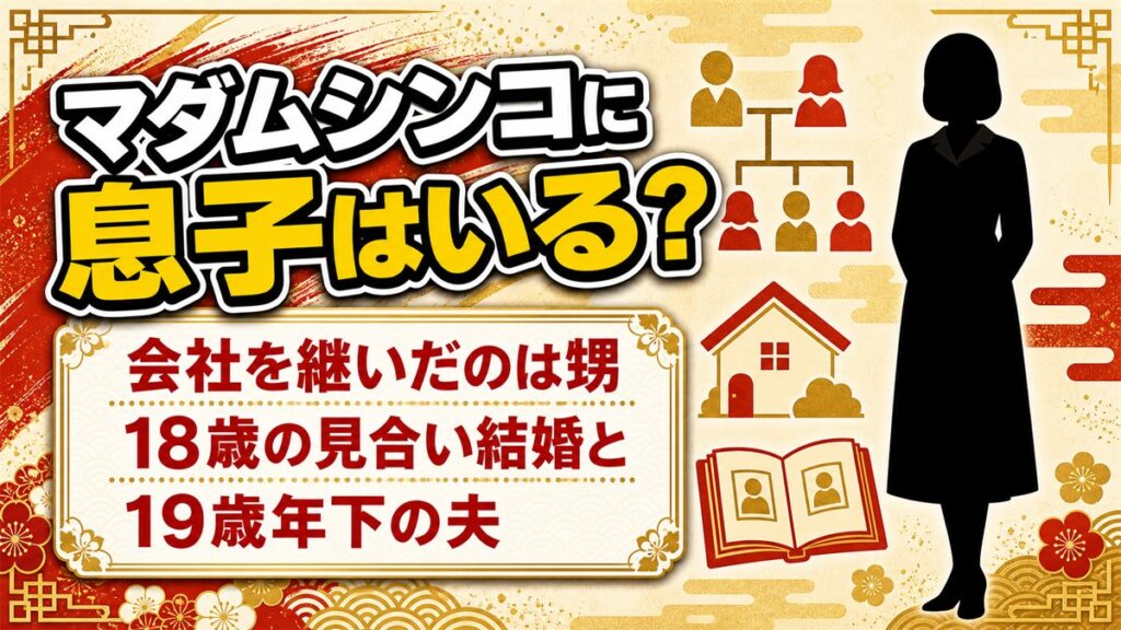 マダムシンコの息子は非公表!年商50億円の会社を継いだのは誰なのか