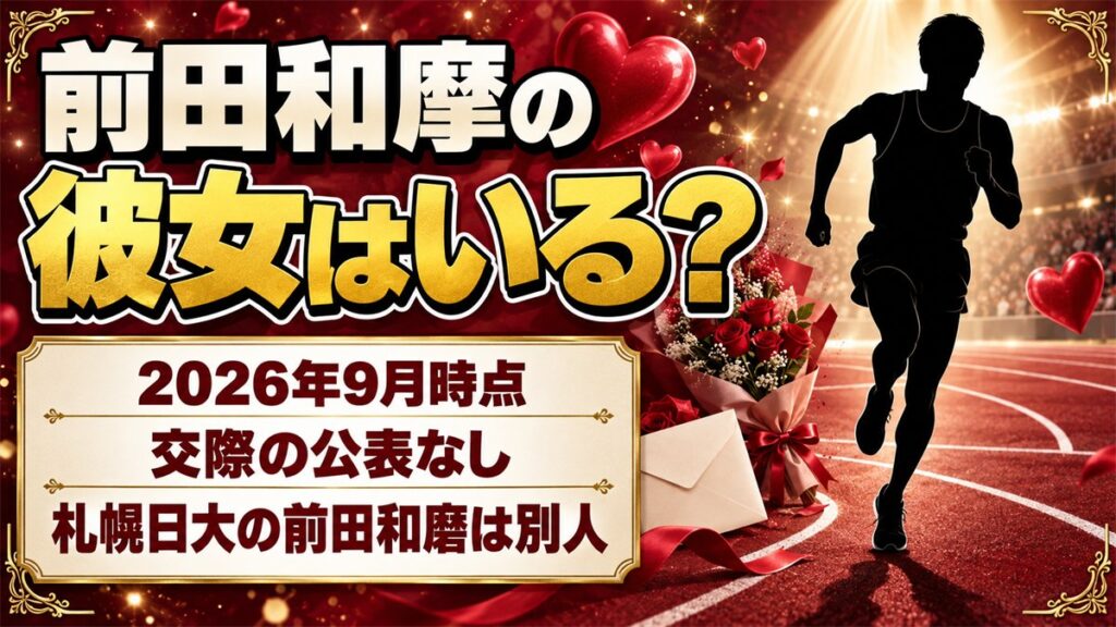 前田和摩の彼女は非公表！検索で札幌日大の前田和磨が混ざる理由とは