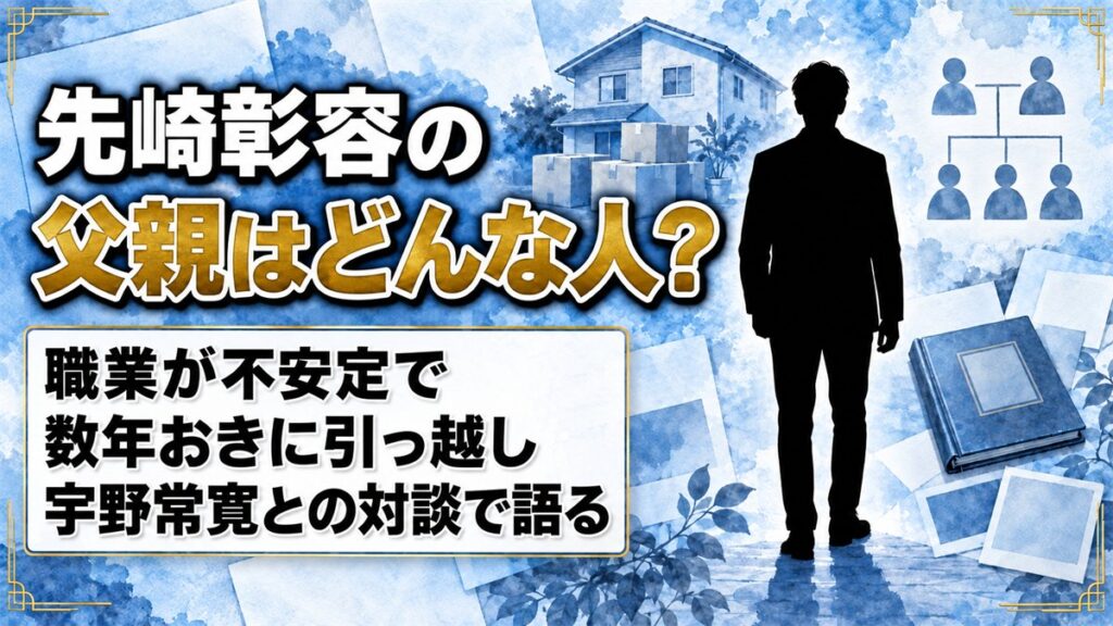 先崎彰容の父親は職業が不安定な人だった！数年おきの引っ越しを語った宇野常寛との対談とは