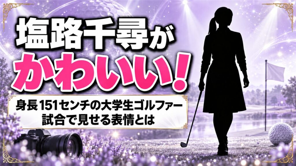 塩路千尋がかわいいとBONGOLFで話題!151cmの大学生ゴルファーが試合で見せる表情とは