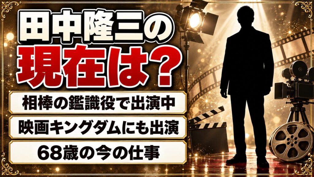 田中隆三の現在は相棒の鑑識・益子役！68歳で挑んだ映画キングダムの役どころとは