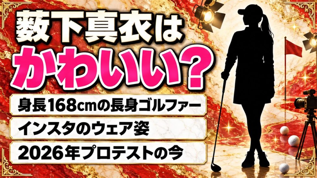 薮下真衣はかわいい長身ゴルファー！身長168cmのスタイルとインスタのウェア姿とは