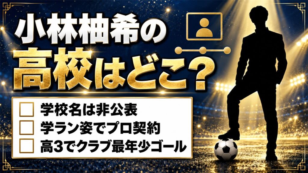 小林柚希の高校は非公表！学ラン姿でプロ契約にサインした高3の在籍先とは